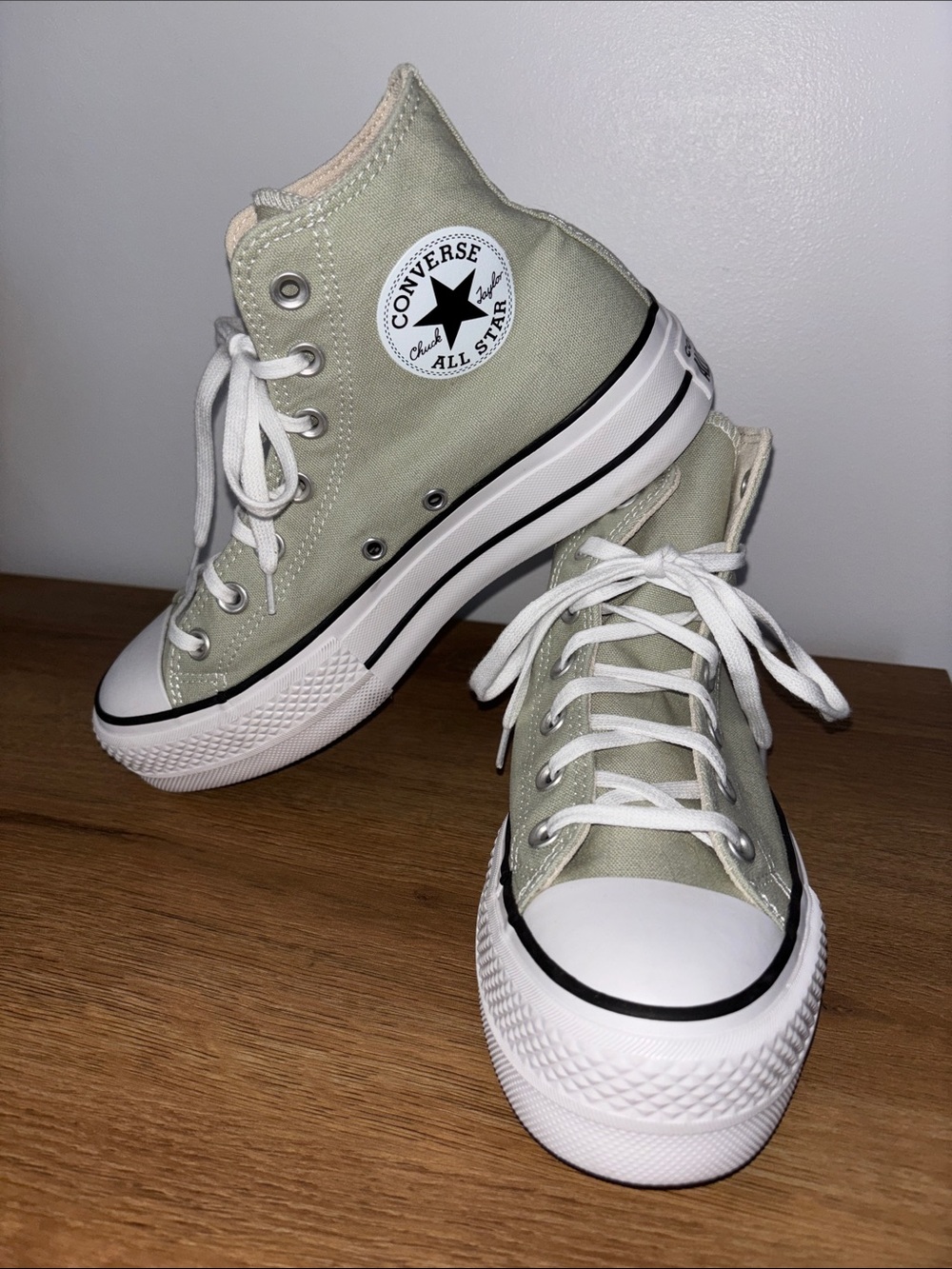 Converse Chuck Taylor All Star High Top Platform - Sage Green & White